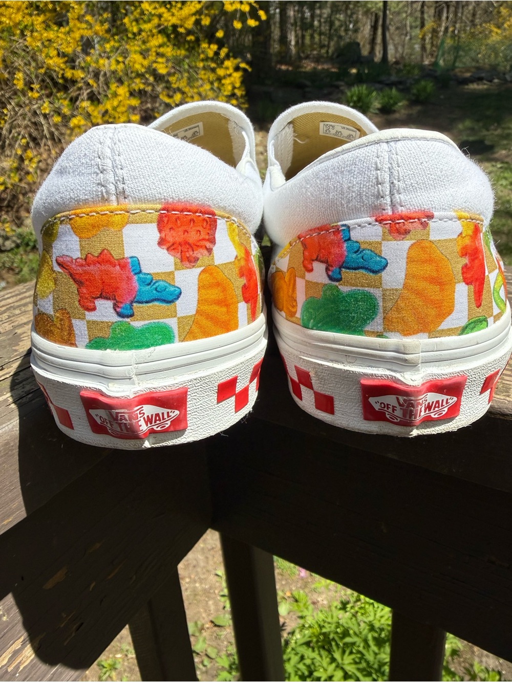 Vans X Haribo White/Tan Classic Slip-On- Limited Edition - Picture 7 of 10